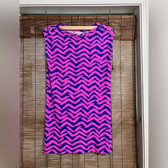 Lilly Pulitzer Pink and Purple Sheath Mini Dress - Picture 3 of 9